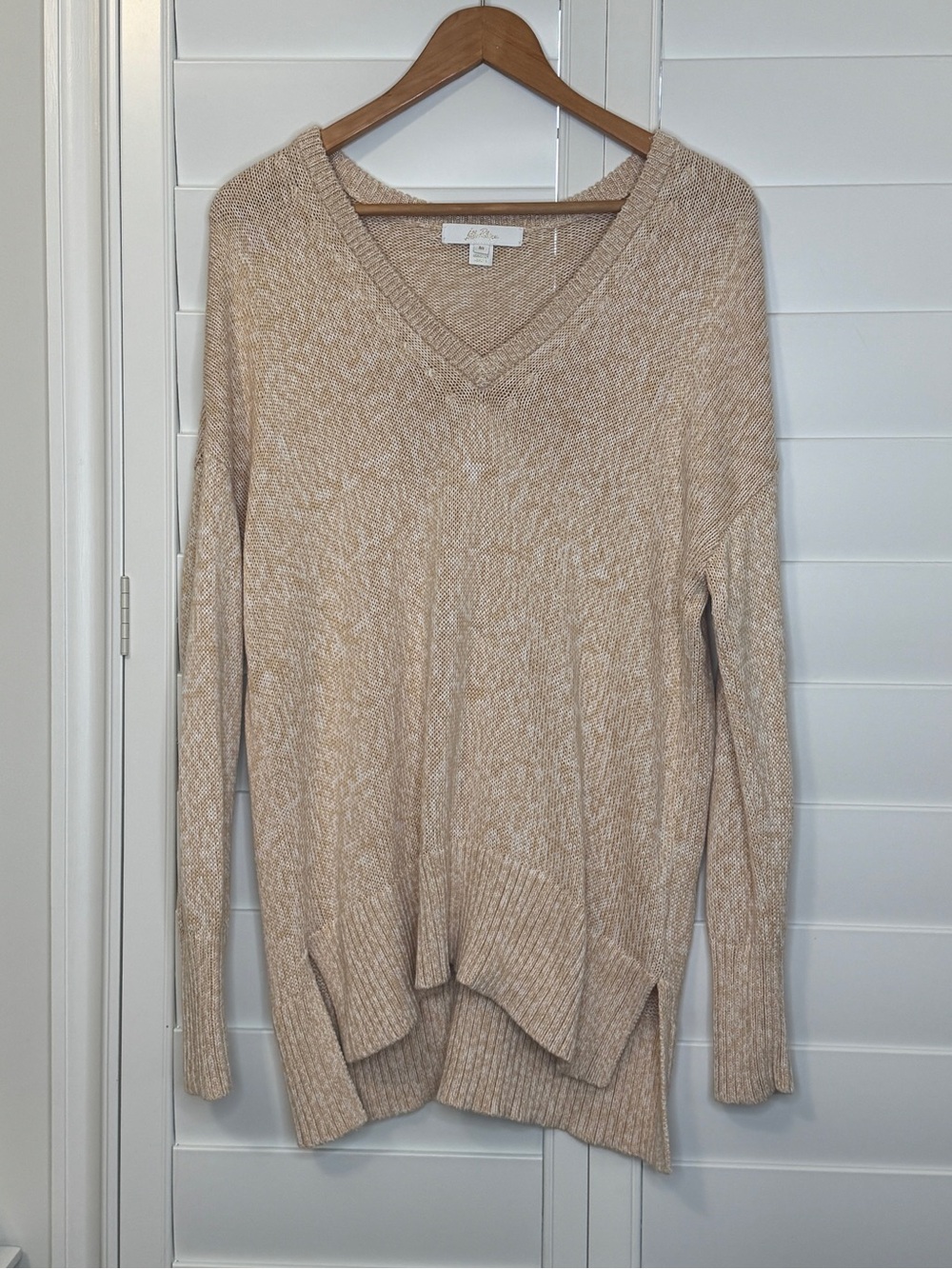 Lilly Pulitzer Bedford Sweater in Wicker Tan Marl